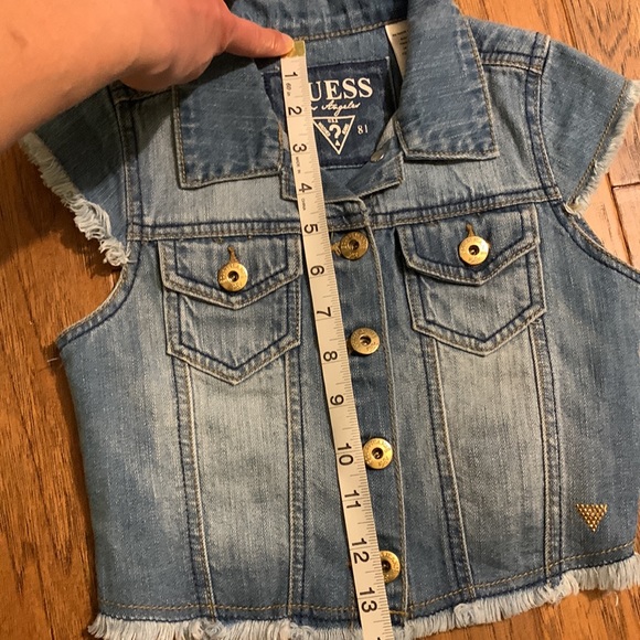 🍂 4/$20 🍂 Girls Guess Denim vest. - Picture 8 of 9